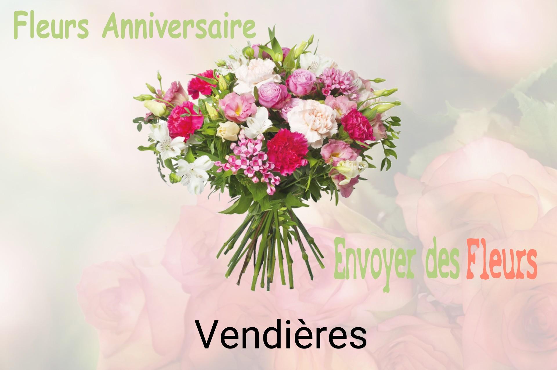 Bouquet de fleurs d’anniversaire livré à Vendières